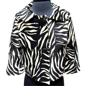 AN ORIGINAL MILLY New York Vintage Zebra Print Jacket –Size 4